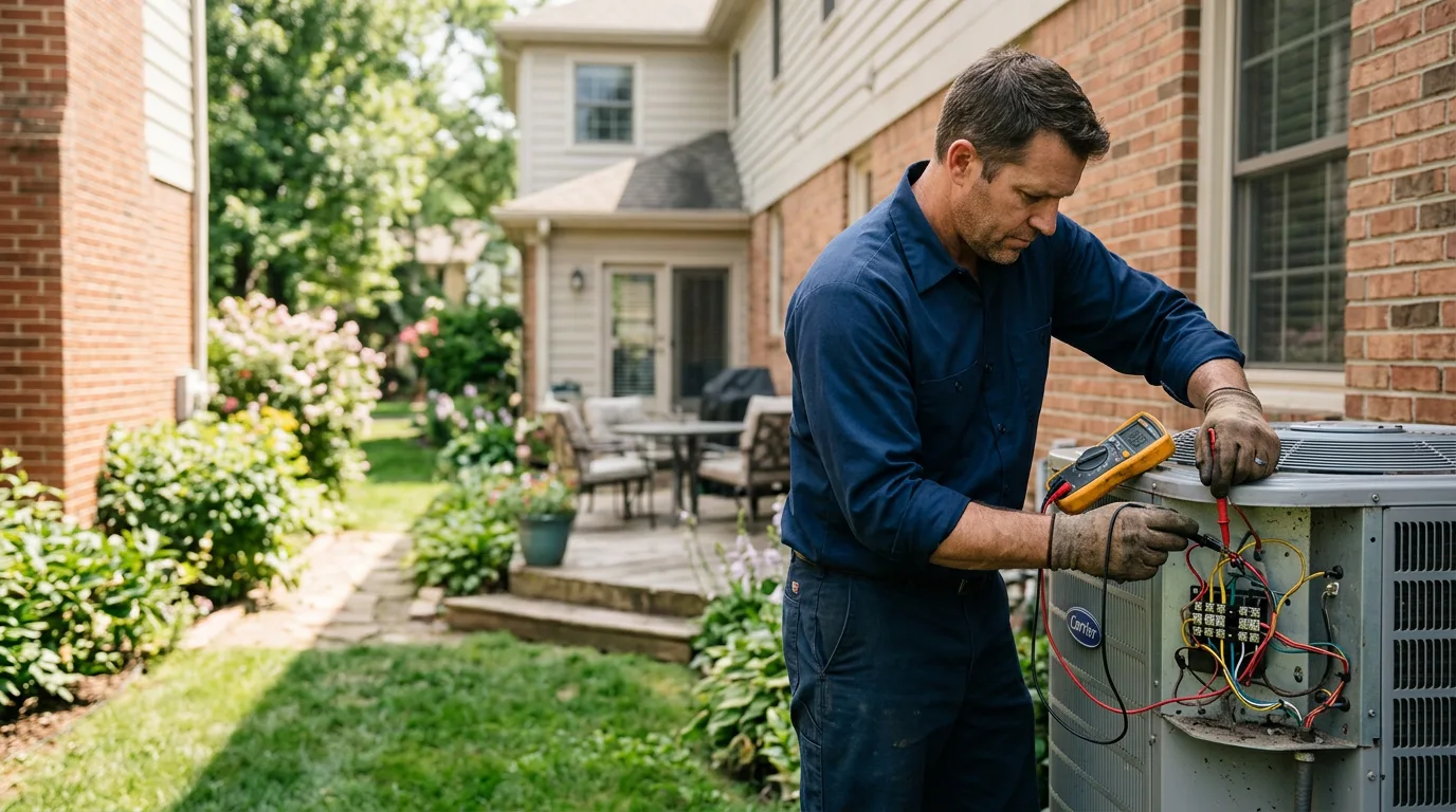 HVAC technician working near Sturtevant, WI